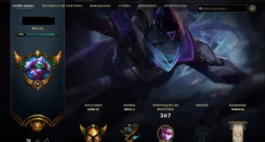 CONTA LOL OURO 4 [BR] - 135 CHAMPIONS - 60 SKIN - MMR ALTO