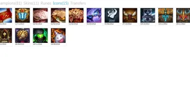 CONTA UNRANKED LEVEL 30 81 CHAMPS 11 SKINS - 2730 RP