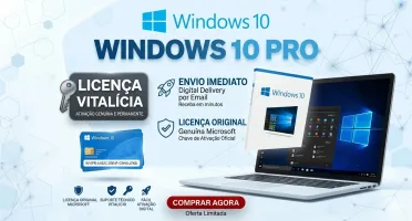 Chave de licença original Microsoft Windows 10 pro 64 bits