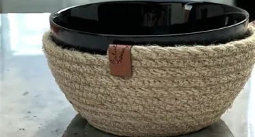 Porta Bowl Artesanal em Corda de Juta
