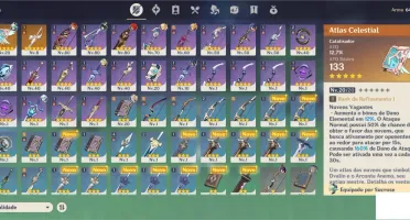 VENDO AR 45 VENTI + DILUC + CHILDE + JEAN + 2 ARMAS 5*