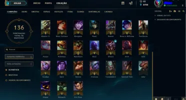 Conta lol unranked  lvl 33
