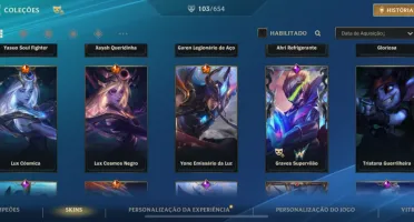 Conta Wild Rift 100+ skins