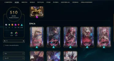 Conta LoL 2012 - Varias Skins Raras, Todos Campeões