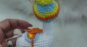 Mini Lhama De Crochê