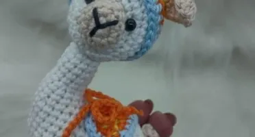 Mini Lhama De Crochê