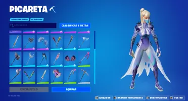 conta fortnite com algumas skins