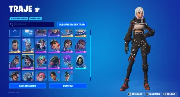 conta fortnite com algumas skins