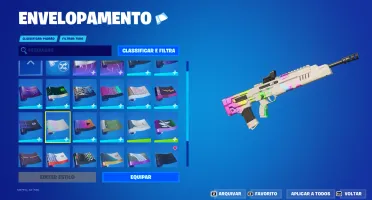 conta fortnite com algumas skins