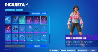 conta fortnite com algumas skins