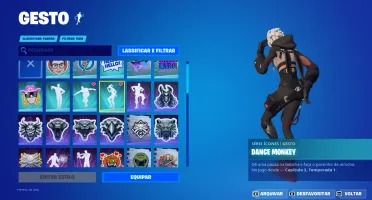 conta fortnite com algumas skins