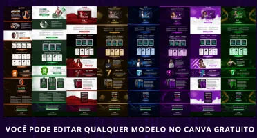 Paginas De Vendas Editáveis 100% pelo Canva -Arrasta E Solta