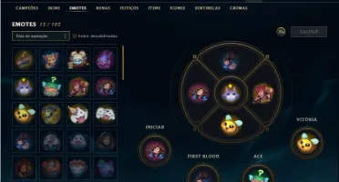 Conta bronze 3 com 40 Champs e 12 Skins + 1 Ultimate