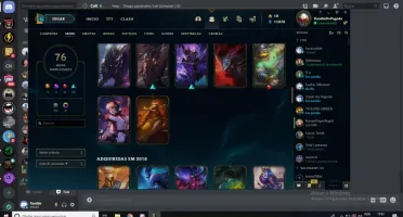 CONTA LEAGUE OF LEGENDS (PLAT 1 75PDL)+FULL CHAMP + 76 SKINS