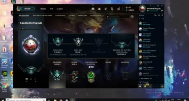 CONTA LEAGUE OF LEGENDS (PLAT 1 75PDL)+FULL CHAMP + 76 SKINS