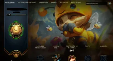 CONTA LEAGUE OF LEGENDS, 5 PG DE RUNA, OURO V TEMP. PASSADA