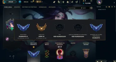 Conta Diamante 2 com Todos os Campeões e 210 Skins