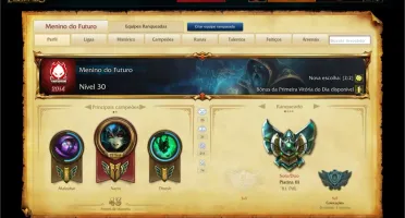Conta Platina 3 5 runepage 75 champs 27 skins (3 lend, 1ult)