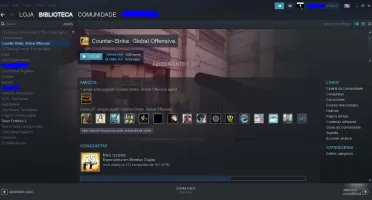 Conta da steam com csgo prime e outros jogos