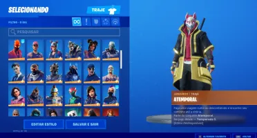 CONTA FORTNITE TEMPORADA 4  ITENS RAROS