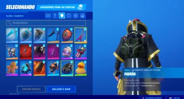 CONTA FORTNITE TEMPORADA 4  ITENS RAROS