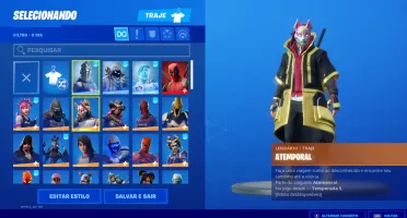CONTA FORTNITE TEMPORADA 4  ITENS RAROS