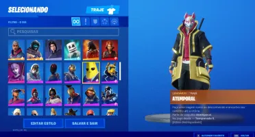 CONTA FORTNITE TEMPORADA 4  ITENS RAROS