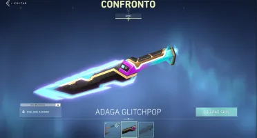 conta valorant faca glitch pop