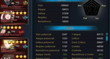 Conta Naruto Online S265