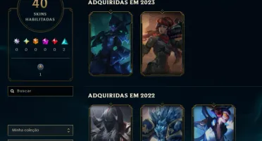 Prata, 5 Skins, Upada Na Mão, Lol Lvl 39, 100% Segura