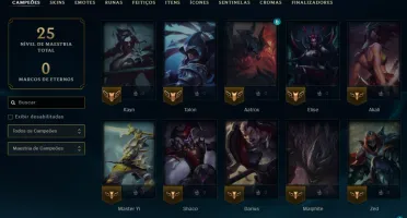 Prata, 5 Skins, Upada Na Mão, Lol Lvl 39, 100% Segura