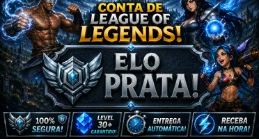 Prata, 5 Skins, Upada Na Mão, Lol Lvl 39, 100% Segura