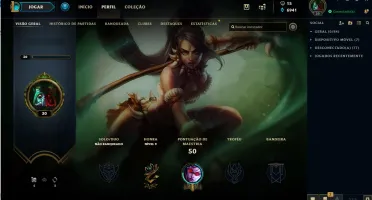 Conta LOL Smurf - 35 Champ 5 Skins (HOT)