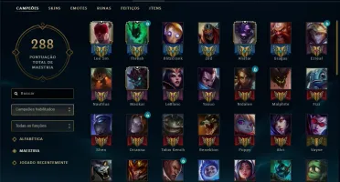 Conta League of legends G4,94 champ,50 skins,6 pag de runa