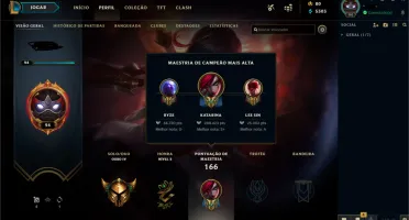 conta lol 11 skins ouro 4 lvl 94