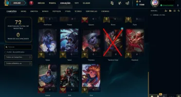 Conta de lol diamante season passada