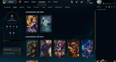 Conta de lol diamante season passada