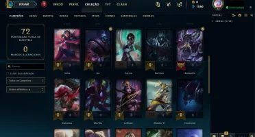 Conta de lol diamante season passada