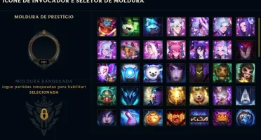 CONTA UNRANKED (EX OURO 4), COM 69 CAMPEÕES E 22 SKINS