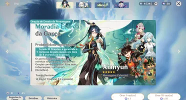 Conta Genshin AR56 - 7 Personagens 5* 45K Gemas e 37 Desejos