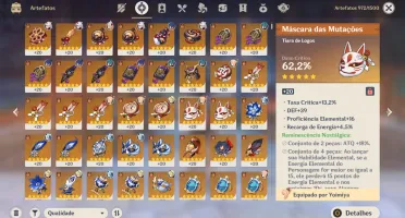 Conta Genshin AR56 - 7 Personagens 5* 45K Gemas e 37 Desejos