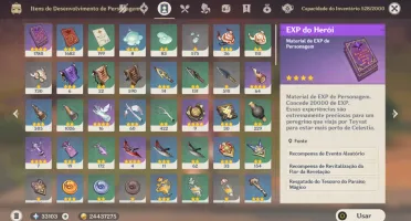 Conta Genshin AR56 - 7 Personagens 5* 45K Gemas e 37 Desejos
