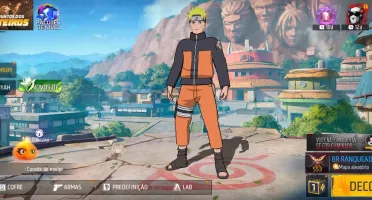 Conta FF bot com skin do Naruto com 2 transformações