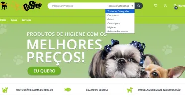Loja Para Pet Shop em Wordpress Roda em PHP 8.4