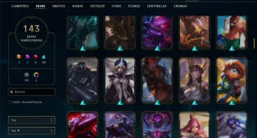 Conta bronze 4 com TODOS os champs e 143 Skins