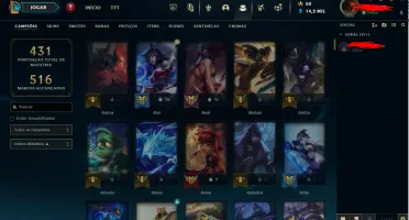Vendo Conta Lol gold 4 140 Skins