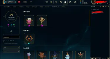 Vendo Conta Lol gold 4 140 Skins