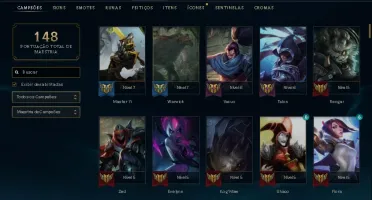 CONTA DE LOL B1, 11 skins, 1 LENDÁRIA, 5 ÉPICAS