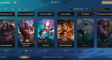 Conta wild rift/ 10 skins/ draven soul fighter