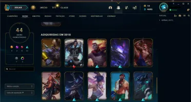 Conta Platina 3 com Emote Mestre 154 Campeões